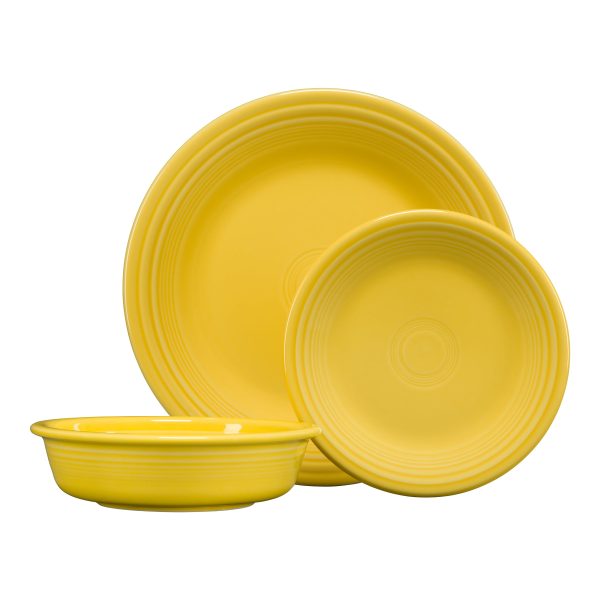 Classic Rim 3-Piece Place Setting, Service for 1 Sale - Image 5