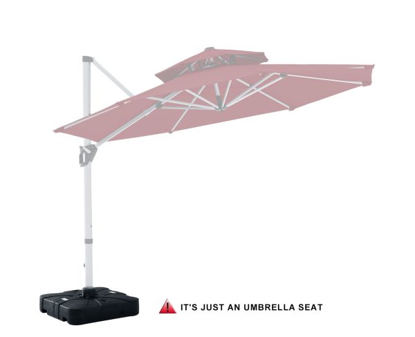 ABCCANOPY 220 242.5 275 352 lbs Patio Umbrella Base Sand Water Filled, Black Online - Image 3