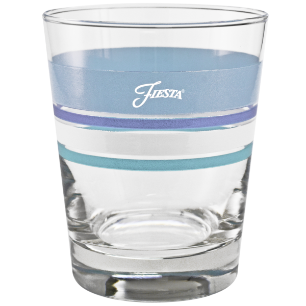 15 oz. Fiesta® Edgeline Coastal Blues Tapered Double Old Fashion – Set of 4 Supply - Image 2