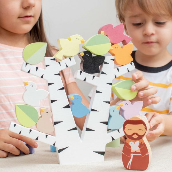 St. Francis Preaches to the Birds Wooden Stacking Toy Online Sale - Image 2
