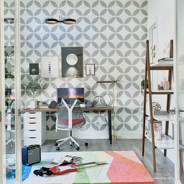 Endless Circles Tile Stencil Online now - Image 2