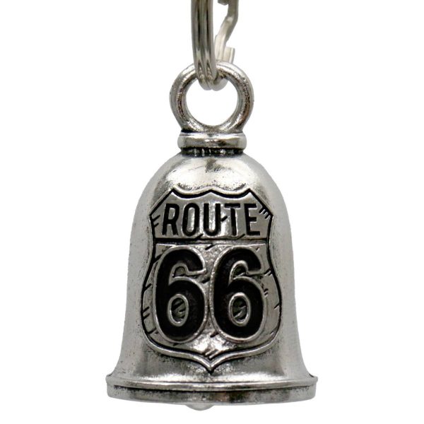 Milwaukee Leather MLB9135 Route 66 Motorcycle Good Luck Bell w  Key Ring-Key Chain Accessory for Bikers Online Hot Sale