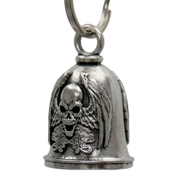 Milwaukee Leather MLB9139 Skull Ghost Motorcycle Good Luck Bell w  Key Ring-Key Chain Accessory for Bikers Hot on Sale - Image 2