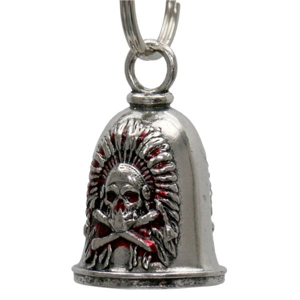 Milwaukee Leather MLB9110 Headress Motorcycle Good Luck Bell w  Key Ring-Key Chain Accessory for Bikers For Sale - Image 2