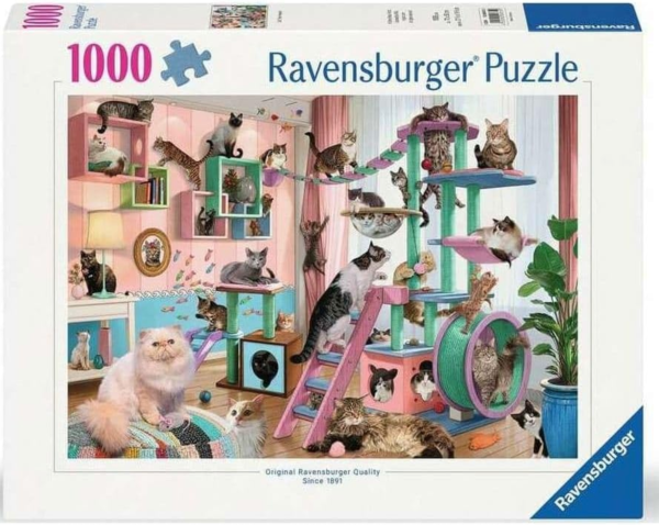 1000pc Cat Tree Heaven Puzzle Cheap